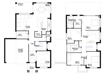 Double Story Home Plan