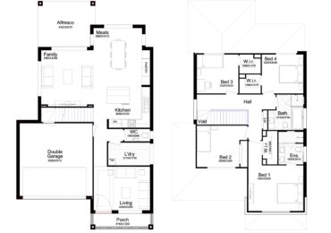 Double Story Home Plan