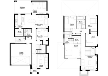 Double Story Home Plan